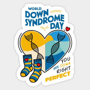 World Down Syndrome Day - Down Syndrome Awareness Sticker